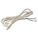 Nora Lighting NUA-804W LEDUR 72" 3-Wire Grounded Hard Wire Connector, White