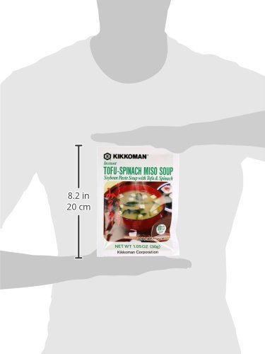 Sopa Instantánea Kikkoman, Tofu Espinaca Miso, 1.05 Onza miniatura 3