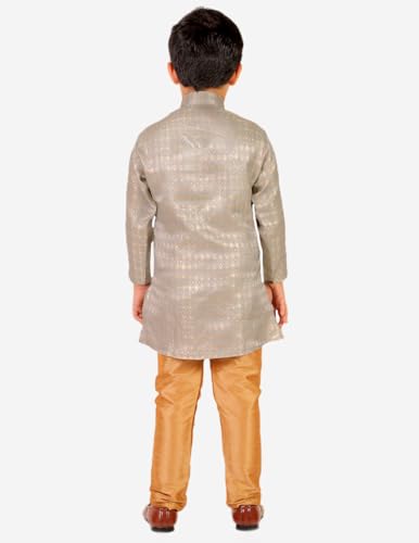 Image of Prakhyat Boy's Kurta Pajama Set (Silk) Traditional Dress Ethnic Wear (P-170)