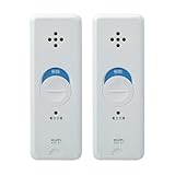 エルパ(ELPA) 【日本防犯学校学長推奨】窓ピタッアラーム　防犯 　セキュリティ　窓からの侵入を防止　アラーム　窓に貼るだけ簡単防犯　 衝撃検知式 ２Ｐ ホワイト ASA-S11-N2P(W)