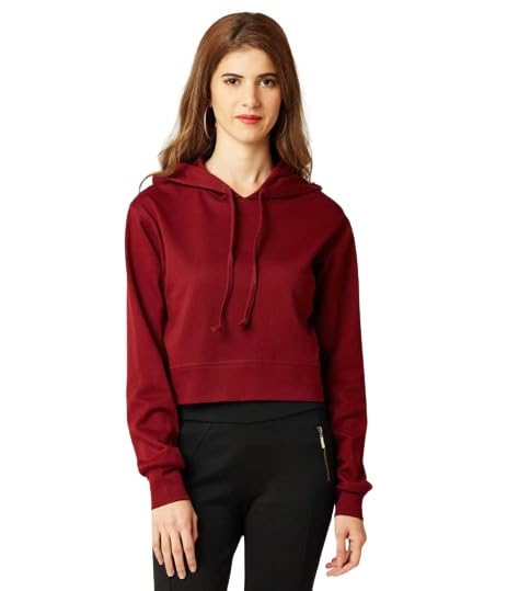 selvike Girls and Womens Long Sleeve Casual Solid Crop Top Hoodies (Foe Summer and Winterwear Both)-picture-55