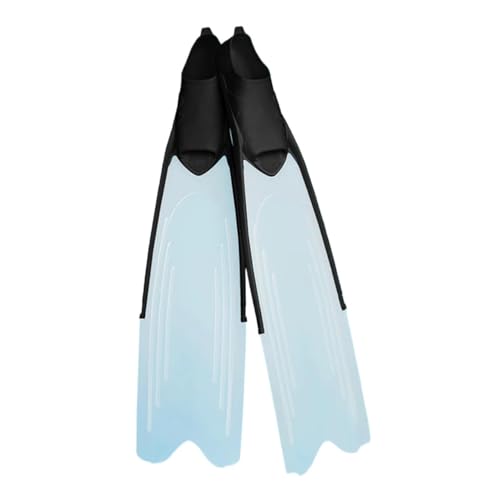 �V���m�[�P�����O�p�t�B�� Freediving Long Paddle Fins Suitable For Diving Snorkelling And Water Sports �����\�ȃ_�C�r���O�p�t�B��(Black Transparent,43-44