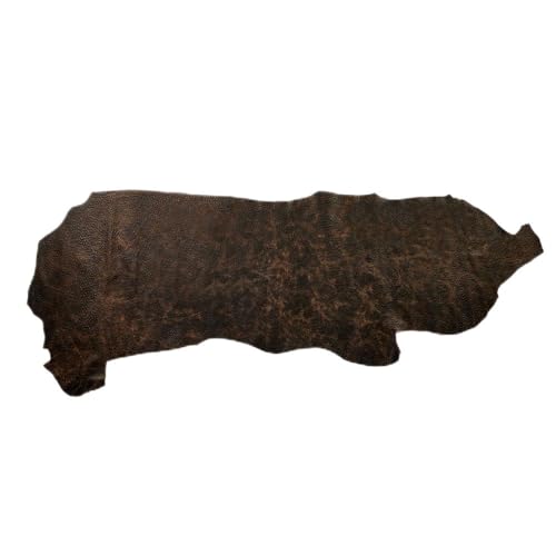 Buckleguy.com Newbury Leathers, Ostrich Embossed, Side, Brown