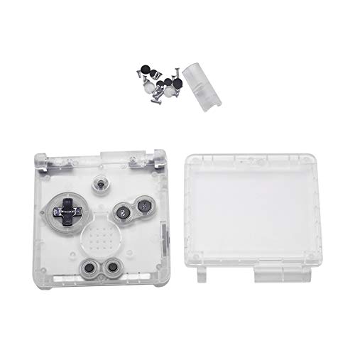 Xingsiyue Remplacement Transparent Clair Plein Boîtier Coquille Cas Pièces de Réparation pour Nintendo Gameboy Advance SP GBA SP Console