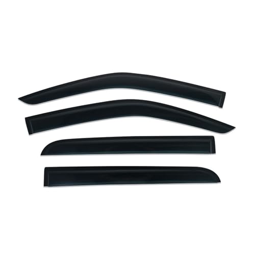 FVYRH Weathershield Compatible with Isuzu Mux Mu-x 2021 2022 2023 2024 Car Window Visor Rain Guard Weather Shield Wind Deflector Car Accessories