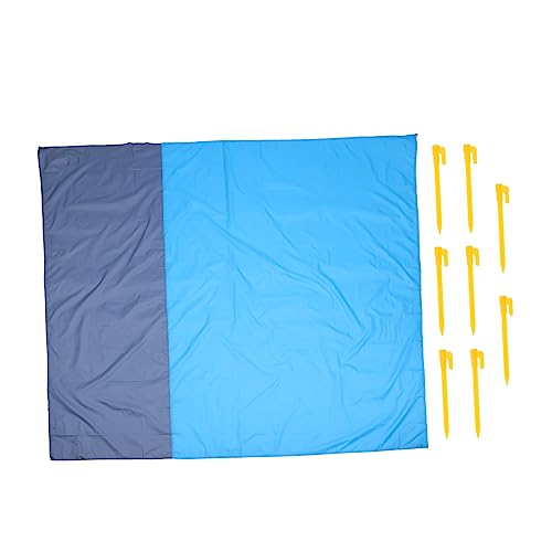 SUPVOX 1 Pc Estera De Pícnic Impermeable Playa Portátil Estera De La De Picnic Mantas A Prueba De La Intemperie Toalla Lana De Picnic Grande Pabellón Cámping Carpa Paño Blue
