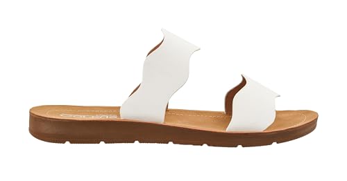 Image of Corkys Footwear Women's Wishy Washy Two Strap Sandal - Trendy and Chic Strap Design, Comfortable, Lightweight, and Durable Summer Sandals for Versatile Fashion