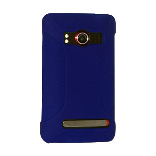 Amzer Silicone Skin Jelly Case for HTC EVO 4G - Blue