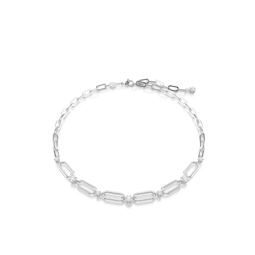 Swarovski Constella Jewelry Collection, Coordinating Necklace and Bracelet, Crystal & Chain Design, Rhodium Finish