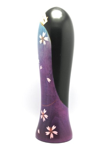 Muñeca Kokeshi Kimono con Flores de Cerezo miniatura 2