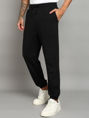 Image of Alan Jones Clothing Men's Cotton-Rich Jogger Pants - Relaxed Fit, Drawstring Waist, Mid-Rise, 3 Pockets