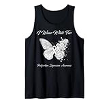 Butterfly I Wear White For Postpartum Depression Awareness Tank Top