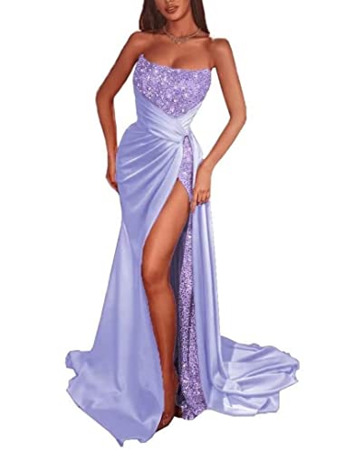 Robe de bal fente sirène grand format pour soirée et cérémonie