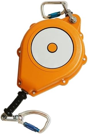 Self-retracting Lifeline, Heavy-Duty Retractable Lanyard, Roof Lifeline, Safety Lanyard, Fall Protection, Dual Alloy Steel Hooks, Wire Rope(20m/65.6ft)