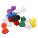 Jetons pour jeu de société : cet ensemble de pièces de jeu en bois ajoute de la couleur et de la variété à votre collection, rendant le jeu plus passionnant. accessoire pour jeu de société