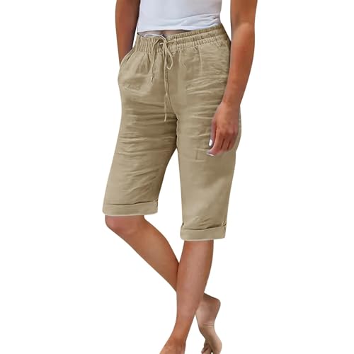 Womens Relaxed Fit High Waist Casual Pocketed 2025 Hiking Outdoor Summer Shorts