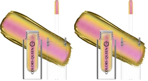 Image of Colors Queen Multichrome Liquid Eyeshadow | Long Wearing & Highly Pigmented Eyeshadow with Metallic Finish | Transfer Proof & Smudge Proof Liquid Eye Shadow for Eye Makeup (05 - Jewel On) (Pack of 2)