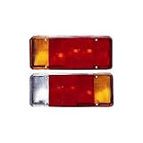 Arrière gauche (conducteur) Repiauto Cabochon de feu arrière gauche compatible avec Iveco Daily plateau et benne 1989-2006