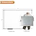 VIZ-PRO Magnetic Dry Erase Board, 72 X 48 Inches, Foldable Wall-Mounted Whiteboard with Silver Aluminum Frame & Marker Tray for School Office and Home 6' X 4'