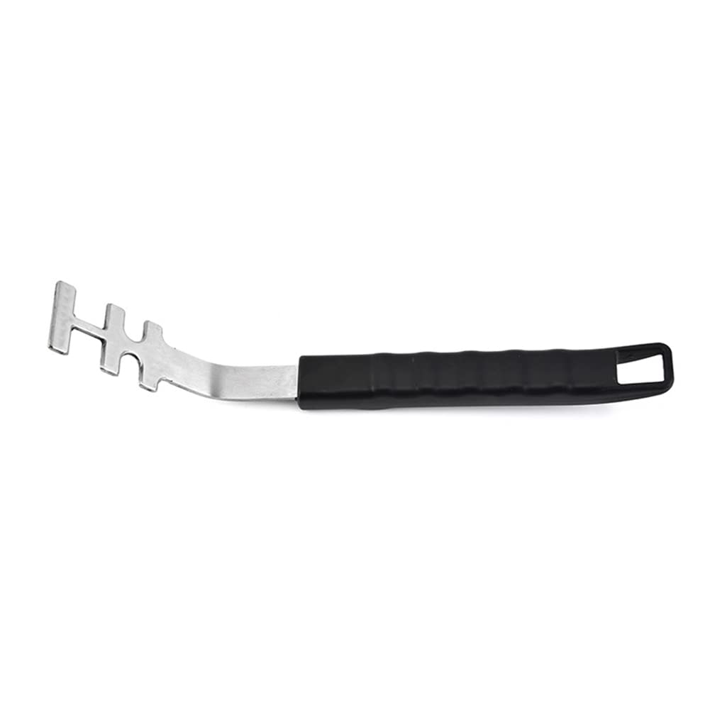 Elevador de parrilla de acero inoxidable, mango largo Culinary modular para parrilla, cómodo levantamiento de parrillas calientes y sucias, 25,7 cm, para todas las barbacoas con uso modular Culinary