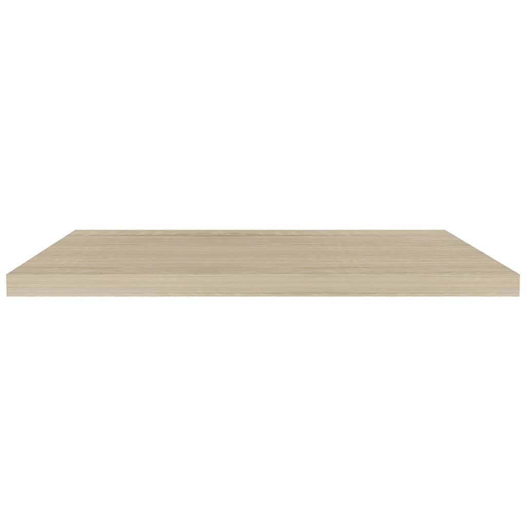 Estantería flotante con aspecto de roble, 90 x 23,5 x 3,8 cm, MDF, con soporte invisible, aspecto de madera, para dormitorio, baño, salón, soporta hasta 10 kg