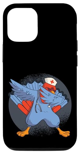 Carcasa para iPhone 15 Pro Enfermera Dabbing Divertido Estudiante de Medicina Acción