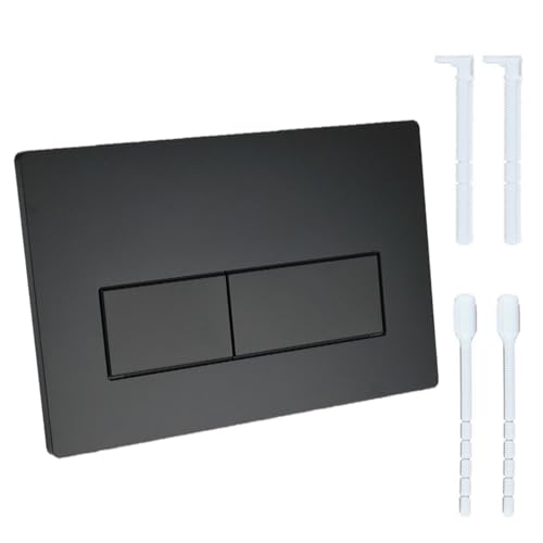 ALKNOT - Plaque de commande WC - Pièce de rechange compatible avec Geberit Sigma01 UP300 et 320 (noir)