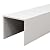SUZEPER PVC Pipe Cover for Ducting Venting Pipes, U Shape Indoor Outdoor Pipework Concealer Hider, Kitchen Gas Lines Cords Hider Pipework Covering Enclosure(W15cm-L100cm/39.4in, White)