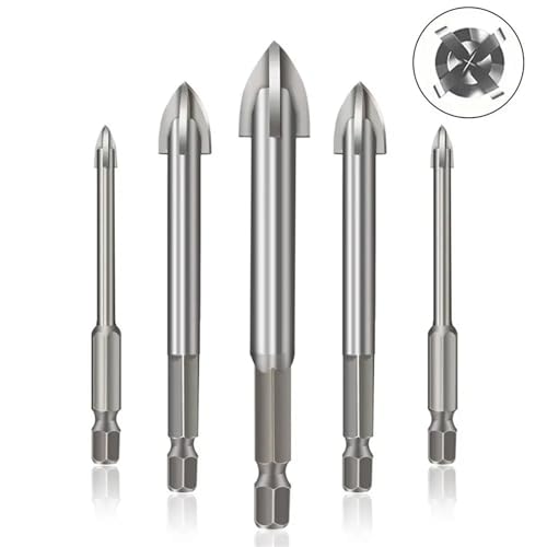Foret multifonctionnel croix triangle 3mm anti-dérapage bois métal - 4