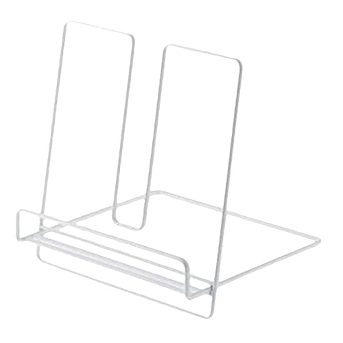 Petsola Cast Iron Cookbook Holder Organizer,Versatile Cookbook And Universal Tablet Holder For Reading Cookbooks Kitchen, White #TOP3