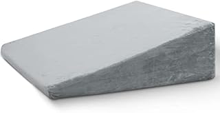 Bed Wedge Pillow with Memory Foam Top for Sleeping, 8 Inch Elevated Support Triangle Pillow for Reading and Rest, Bed Pillow for Legs and Back Support with Washable Cover