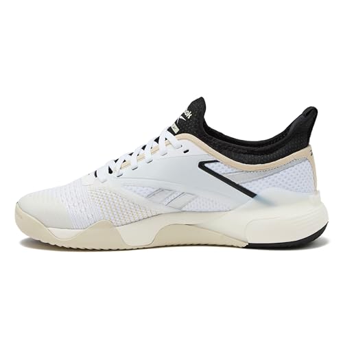 Reebok Nano Court Sport Men's Pickleball or Tennis Shoes for Men, Footwear White/Black, 10