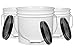 House Naturals 3.5 Gallon White Food Grade Bucket Pail with Black Lid ( Pack of 3) BPA Free containers -Made in USA