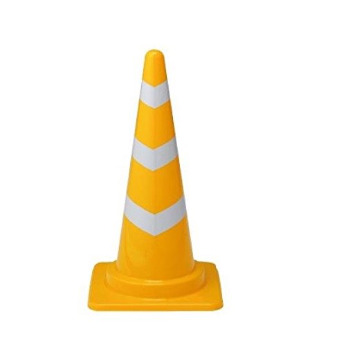 ノーブランド品 スコッチコーン70cm 反射シート巻き 工事保安用品 黄色