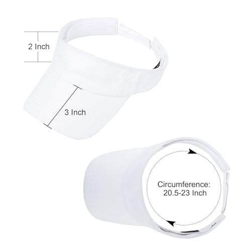 Image of ANDICEQY Sport Sun Visor Hats Adjustable Empty Top Baseball Cap Cotton Ball Caps for Women and Men