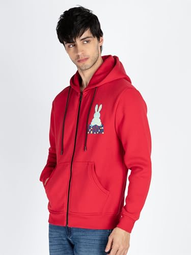 Image of Status Quo Mens Printed Round Neck Hooded Sweatshirt