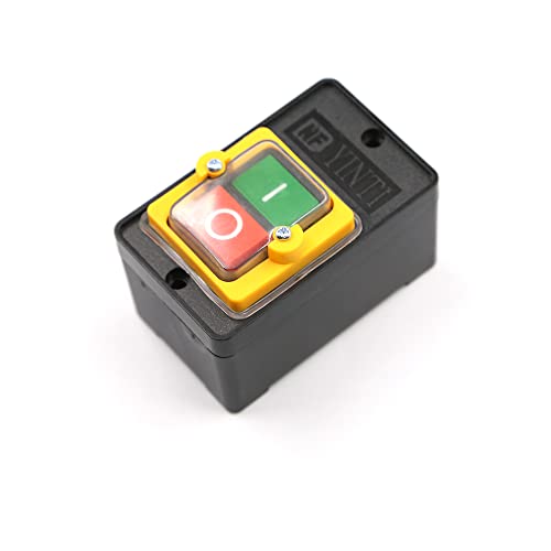 Bouton poussoir de commutation, AC220 V/380 V 10 A - Interrupteur à bouton poussoir étanche pour machines mécaniques/textiles