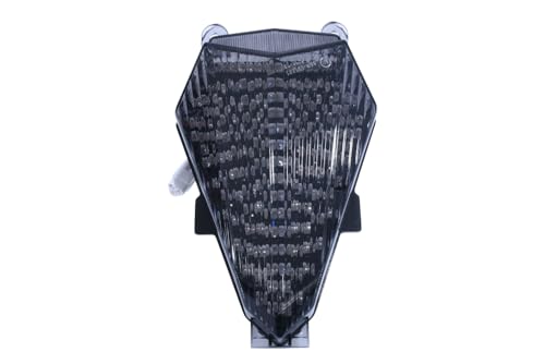 Feu stop LED YZF R6 optique arrière fumé noir avec clignotants intégrés
