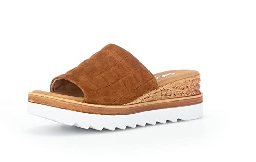 Gabor Sandales Cuir Brandy nu-pieds confortables pour femme en cuir marron