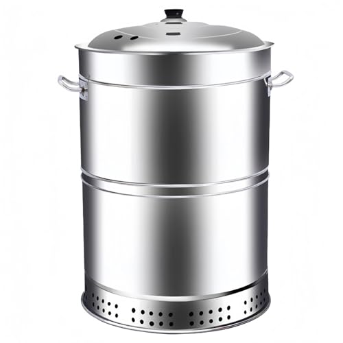 Parrilla de barbacoa de barril de carbón, horno colgante vertical sin humo, diseño plegable, gran capacidad para interiores, exteriores, camping, parrilla de jardín