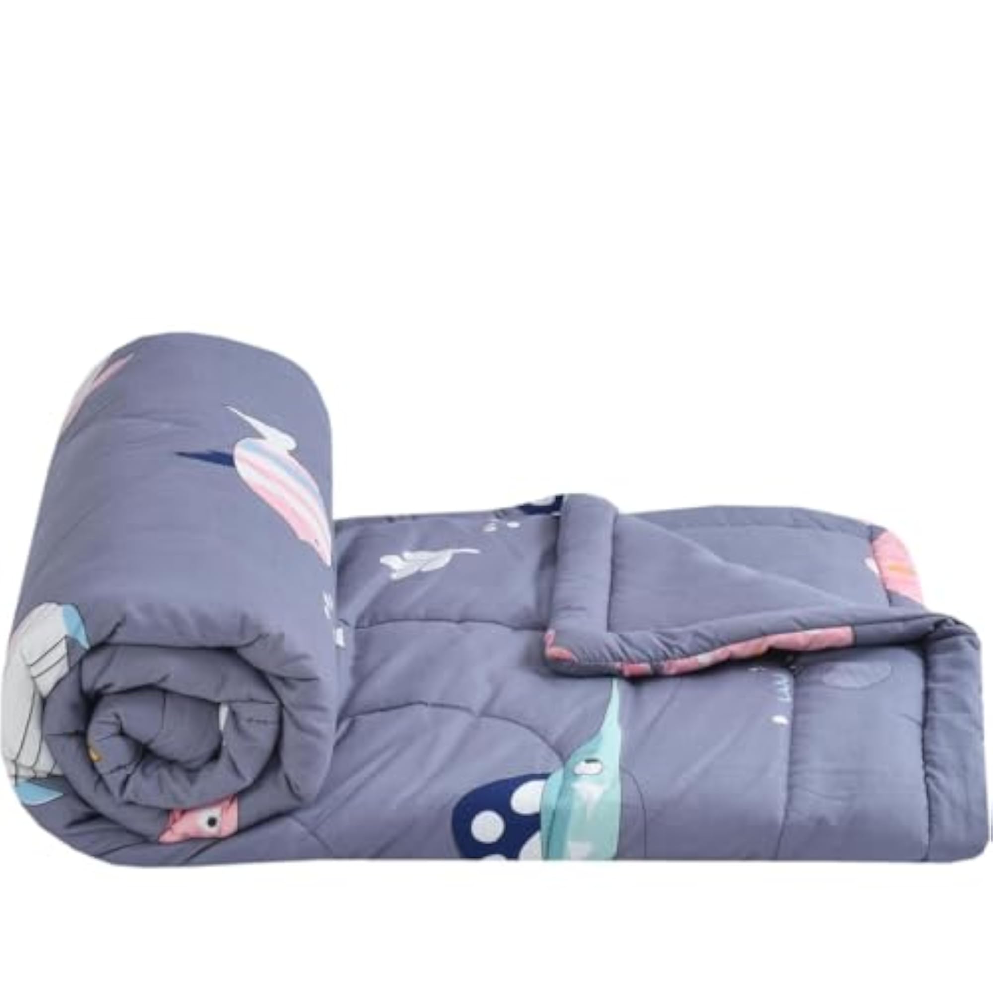 Super Soft Glace Cotton King Size Kids AC Comforter Set, 4 Pc