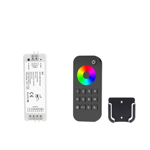 LED RGB �R���g���[�� 12V 24V 12A RGB LED ���C�g�X�g���b�v �R���g���[�����C�����X 2.4 �O���� �^�b�`�����R�� V3 RGB �R���g���[��(V3 and RT9 Set)