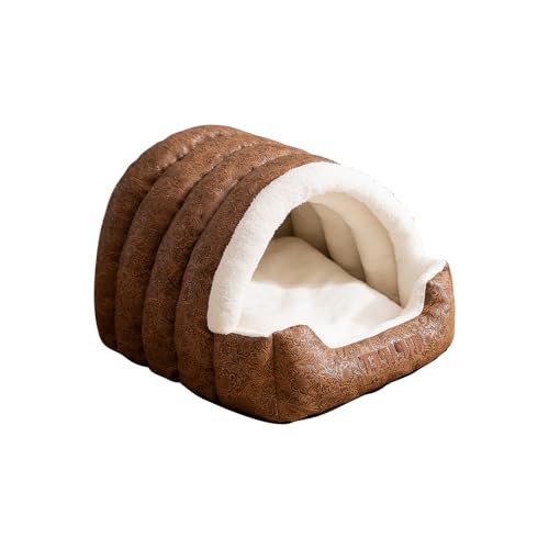 Galatée Lit pour Chien, Nid Douillet pour Chat avec Coussin Amovible, Abri Chaud pour Animaux, Jolie Maison pour Chat avec Fond Antidérapant, Tente...