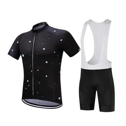 Vêtements de cyclisme homme maillot et short à bretelles pour longues sorties sur route