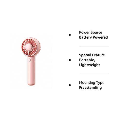 Gaiatop Mini Portable Fan, Dual Motors Powerful Handheld Fan, Cute Design 3 Speed Personal Small Desk Fan With Base, Lightweight Makeup Usb Rechargeable Fan For Stylish Girl Women Men Indoor Outdoor #TOP7
