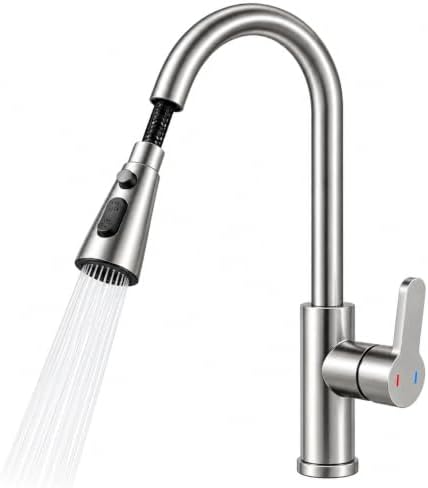 Torneira Gourmet Monocomando Cozinha Água Quente e Fria Aço Inox ...