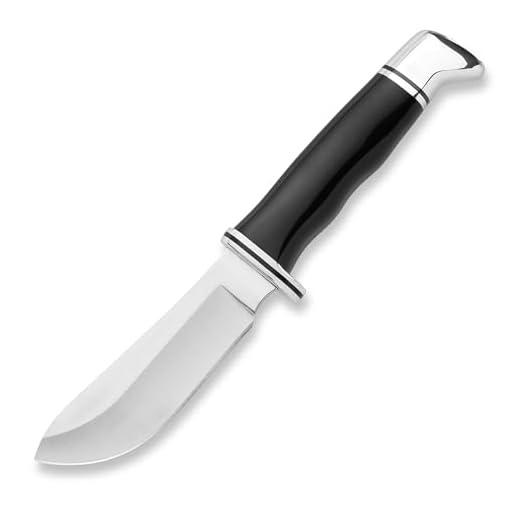 Buck Knives 103 Skinner Hunting Knife, 4" Fixed Blade, Full Tang Design, Phenolic Handle, 420HC Stainless Steel Skinner Blade, Sheath Included, Knife Made in the USA, Black, 4.3 oz