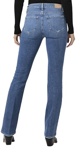PAIGE Women's High Rise Manhattan Boot Cut 32 Inch Inseam Jeans4