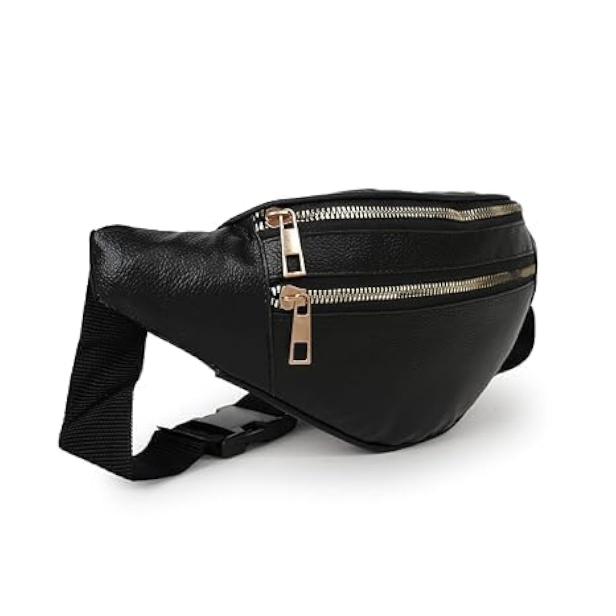 Leather Casual Waist Bag for Women, Adjustable Strap