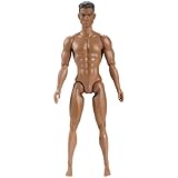 CurcKua 1/6 Scale Action Figure Multi Jointed Posable Male Muscular Action Figure Body with Head for Display Doll Collection, Brown Body Custom Figures Blank